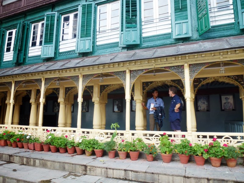 90-Chris and Guide Rakesh at Palace Durbar Square Kathmandu chrisandguiderakeshatpalacedurbarsquarekathmandu.jpg