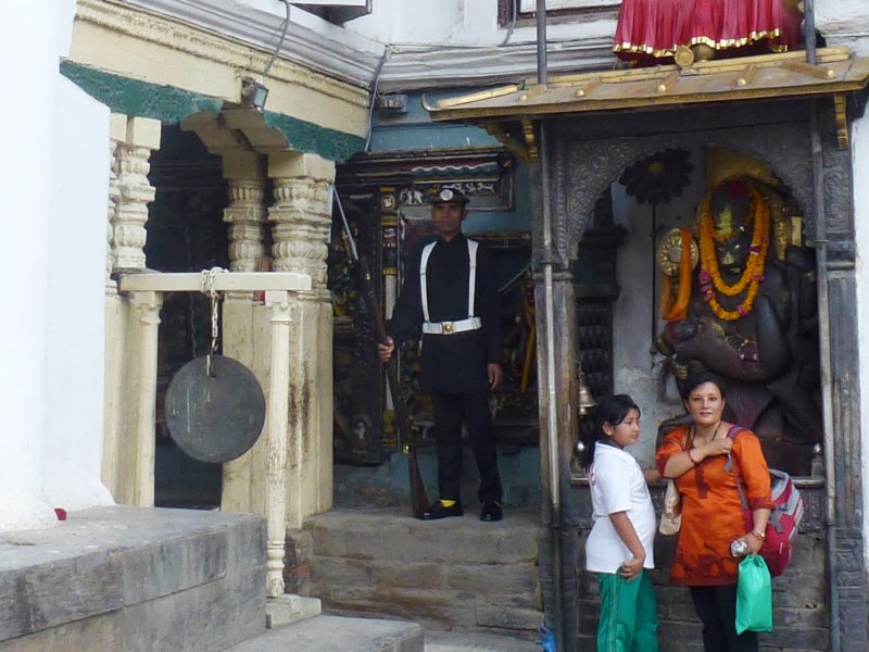 91-Guard at Palace Durbar Square Kathmandu guardatpalacedurbarsquarekathmandu.jpg